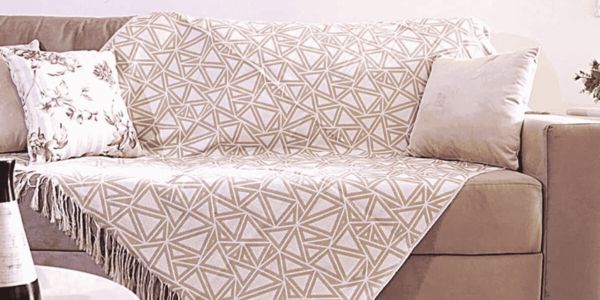 Knitted Blanket for Living Room